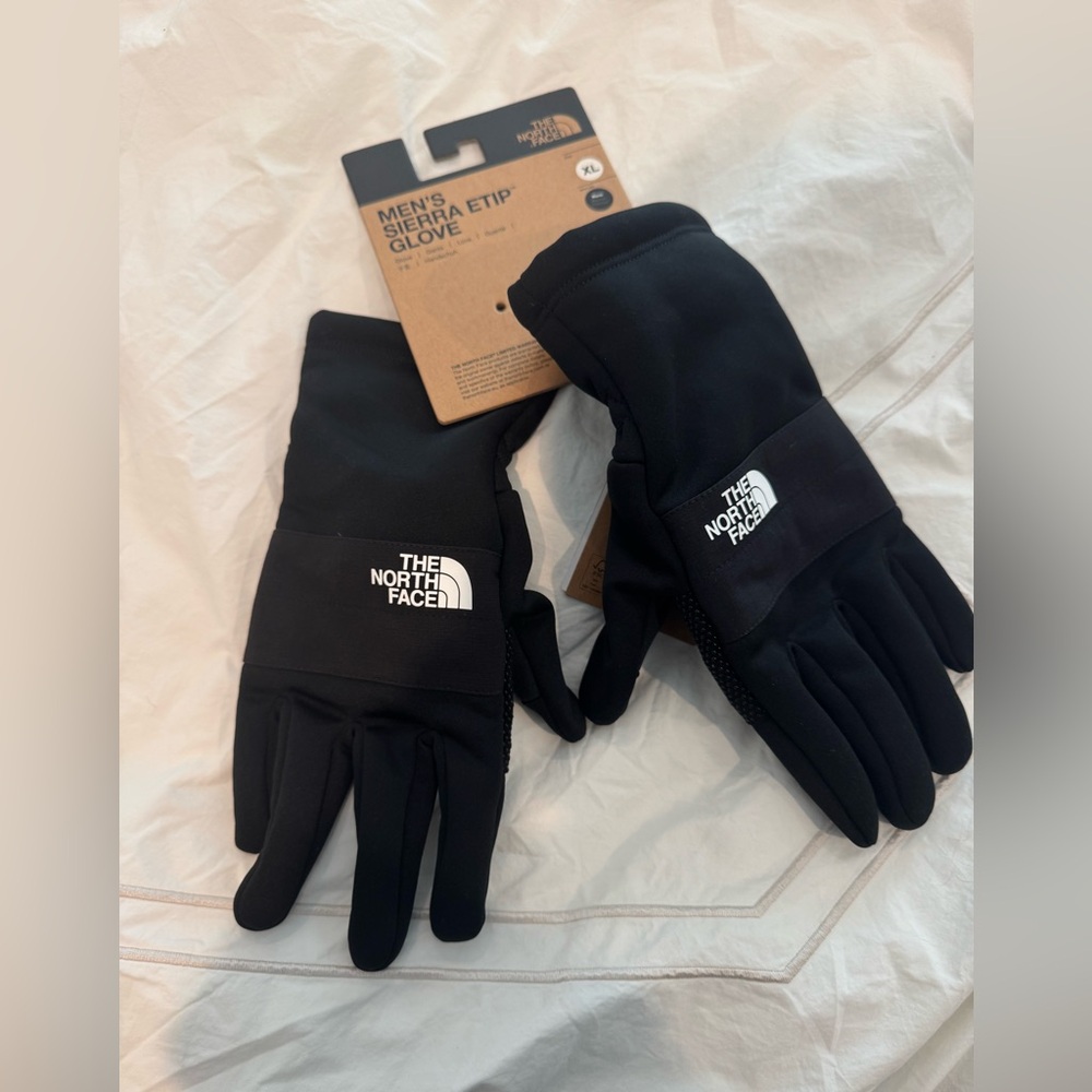 Brand New - The North Face Men's Black Sierra Etip Gloves- Size XL